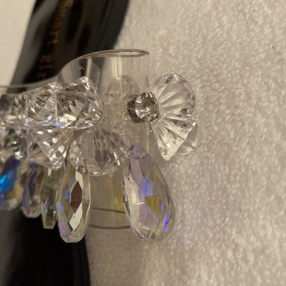 SMART GIRL LUCITE BEADED SANDAL W/TOE ACCENT SZ40 - Picture 5 of 7